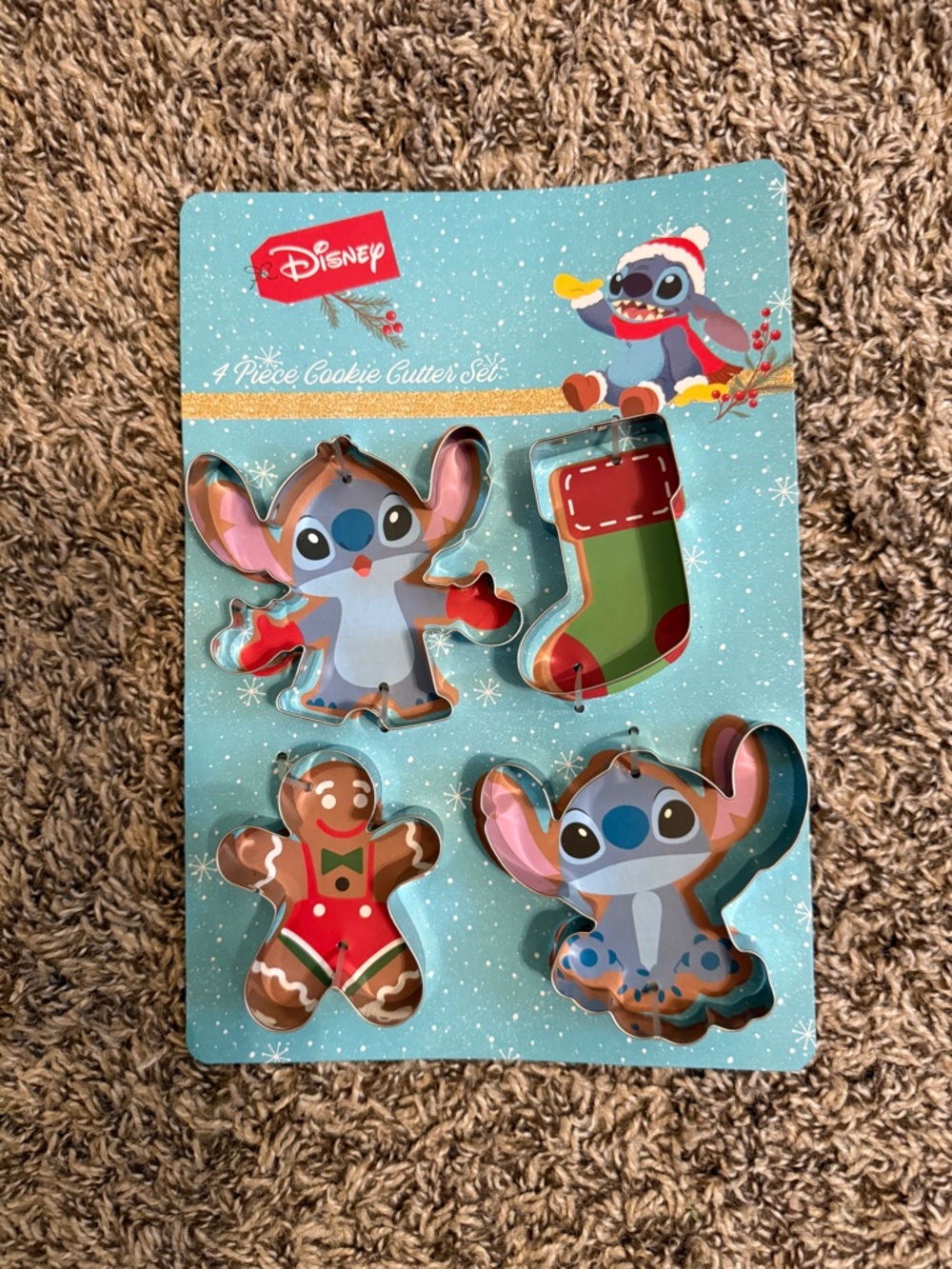 Disney Stitch Christmas Cookie Cutter Set